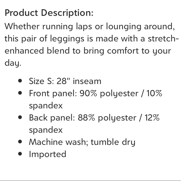 SPLENDID Studio Colour Block Panel Legging Pants Black Grey Contrast Sporty Gym - Picture 5 of 7